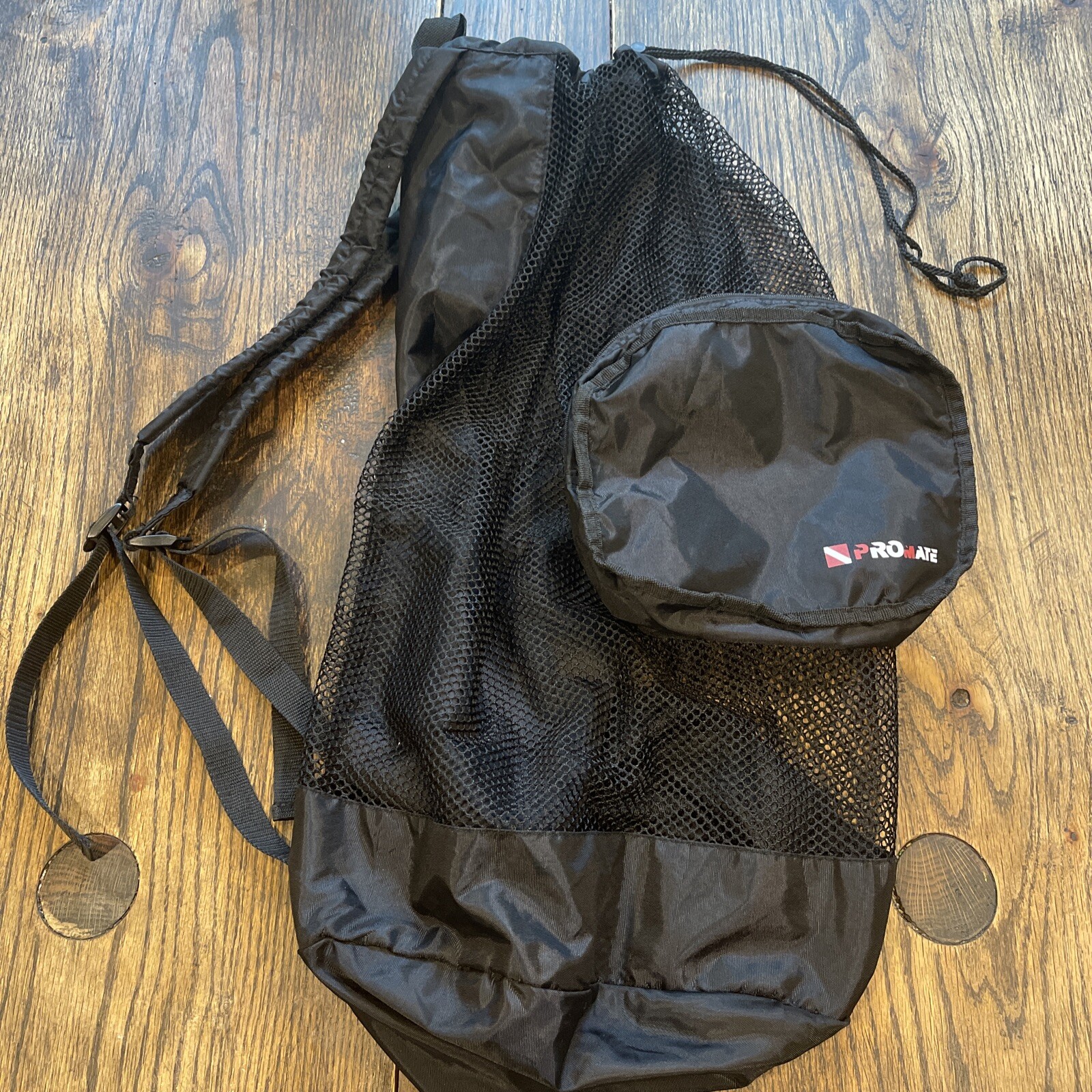 Promate Scuba Diving Snorkeling Mask Fins Backpack Gear Bag mesh dive snorkel