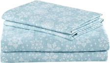 Cotton Flannel Breathable Warm Deep Pocket Sheets with Pillow Case Bedding, Cal