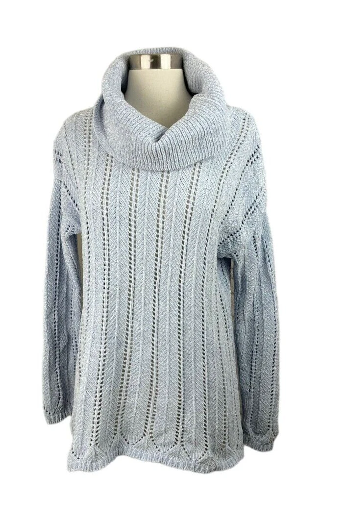Cowl neck deals chenille sweater