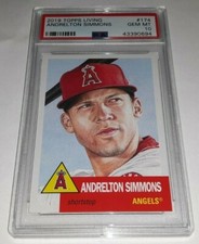 2019 Topps Living #174 Andrelton Simmons Card Graded PSA 10 Gem Mint Sold Out