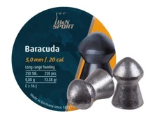 H&N Baracuda Premium 250 Count DOMED 5mm .20 Caliber Pellets MADE IN GERMANY