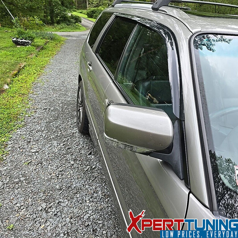 FIts 03-08 Subaru Forester Smoke Window Visors Vent Rain Guard Deflector Tape-On