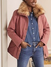 Fabulous Boden Kentwell Rose Pink Parka Size 8 -