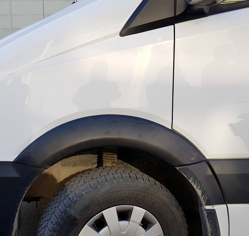 RADLAUFSCHUTZ KOTFLÜGEL FÜR VW T6 Transporter 2015-2019 Langer ABS Schwarz 15tlg EUR 239,99