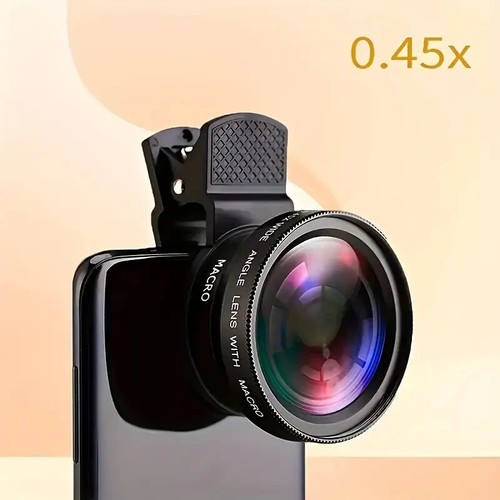 0.45x Super Wide Angle + Macro Lens Cell Phone Universal Universal Clip HD Lens - 第 6/10 張圖片