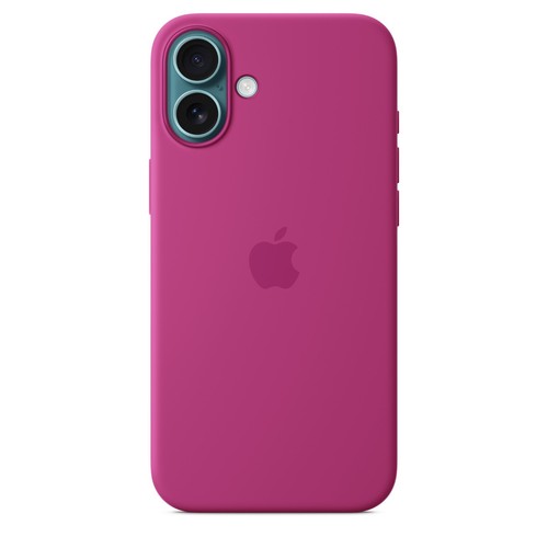 New Genuine Apple iPhone 16 Plus Silicone Case with MagSafe Fuchsia MYYE3ZM/A - Picture 7 of 9