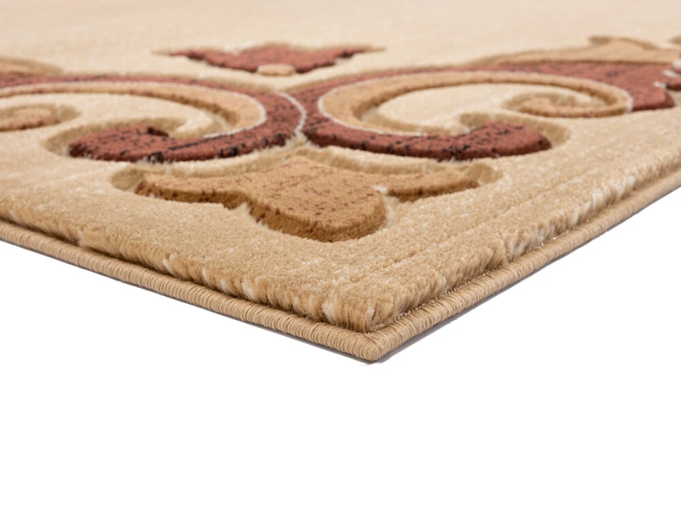 United Weavers Beige Flur De Lis Solid Scrolls Modern Area Rug Floral 2050 11726 - Image 2 of 4