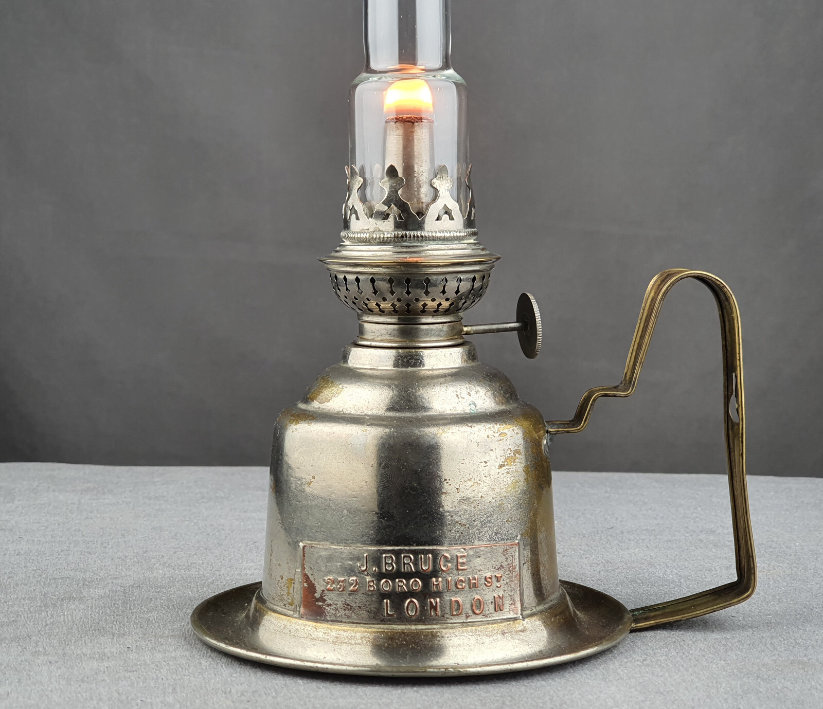 Victorian J Bruce London Chamber / Wall Kerosene Paraffin Oil Kosmos