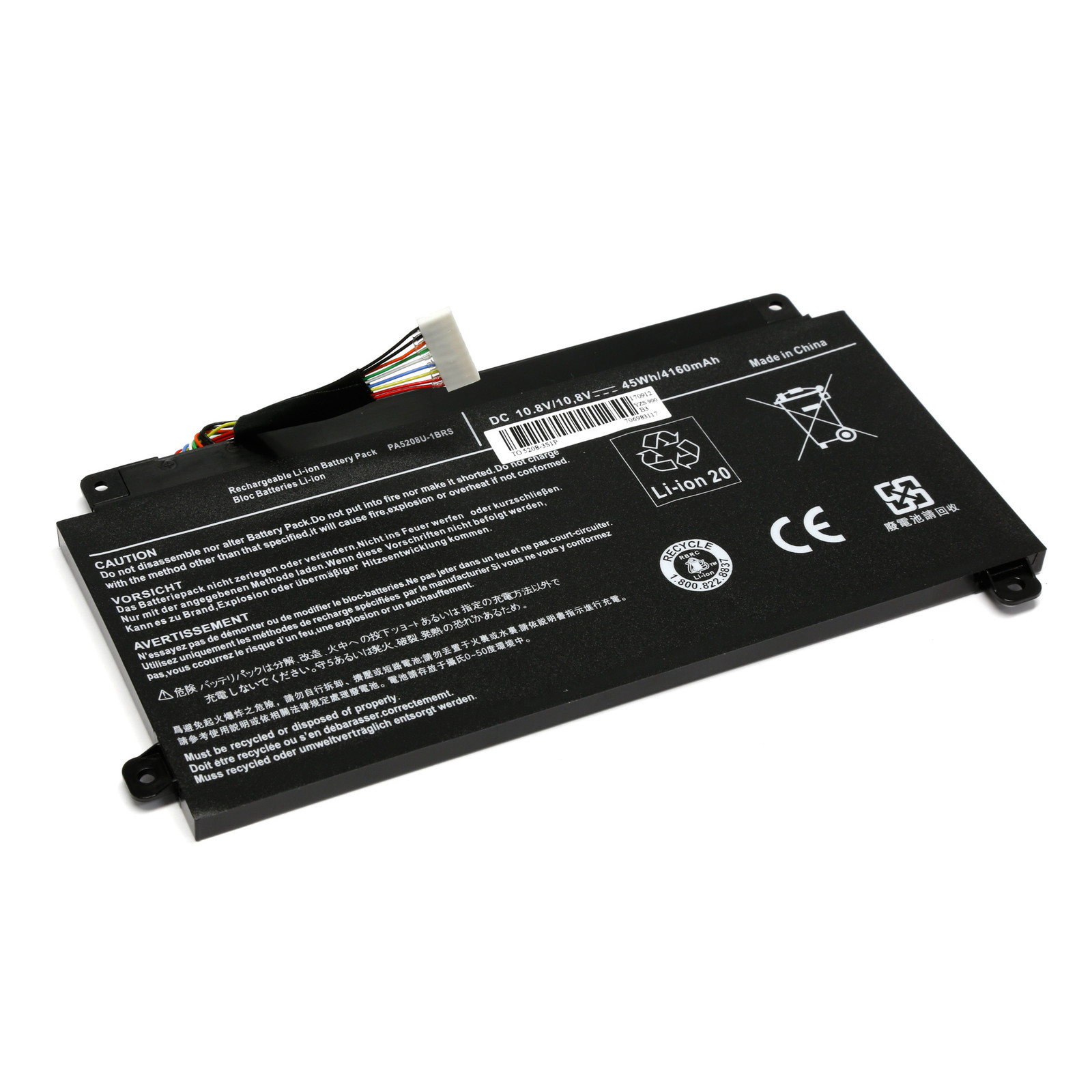 Batterie CB35-B3330 Toshiba résout les problèmes de coupure Chromebook 45WH