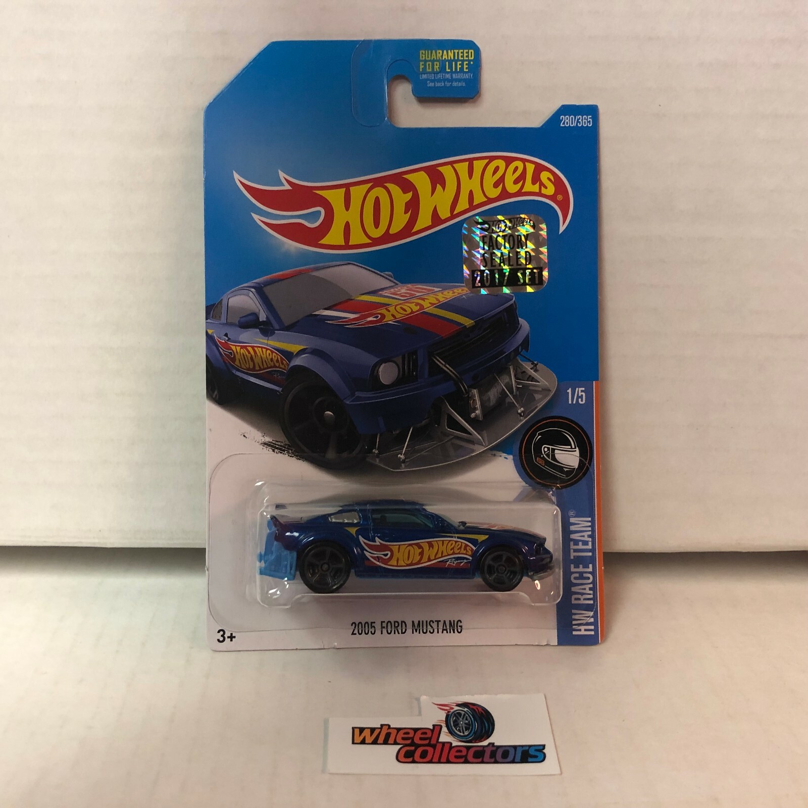 2005 Ford Mustang #280 * Blue * 2017 Hot Wheels Factory Set * WE9