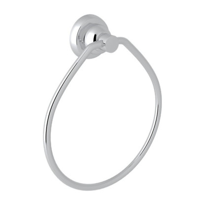 Rohl U.6434APC Perrin & Rowe Holborn Wall Mount Towel Ring, Polished Chrome