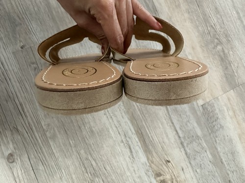 Sandalen Pantoletten gold 37 Made in Italy - Bild 5 von 5