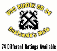 USS BIDDLE CG 34 DLG 34 Oval Decal / Sticker Military USN U S Navy S06B