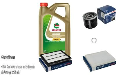 BOSCH, CASTROL BOSCH Inspektionspaket 5 L Castrol 5W-30 M für Hyundai Tucson 1.6 T-GDi KIA