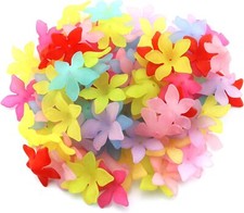 Tegg Matte Lily Flower Bead 100PCS Mixed Color Bead,