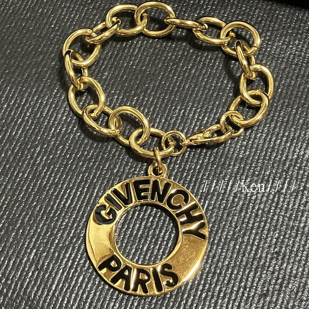 Givenchy ゴールド チェーン チャーム GIVENCHY - 【美品】GIVENCHY ジバンシー ゴールド チャーム