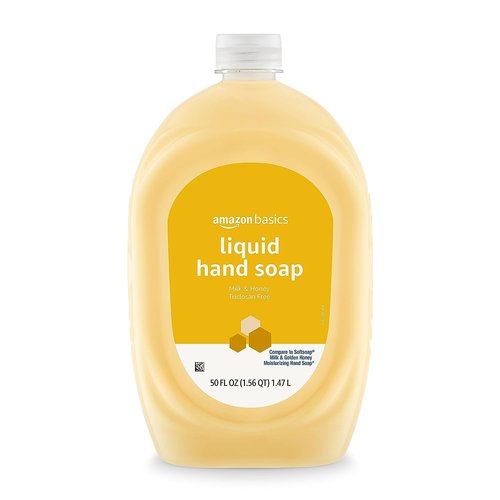 Liquid Hand Soap Refill, Milk and Honey Scent, Triclosan-free, 50 Fluid Ounces,