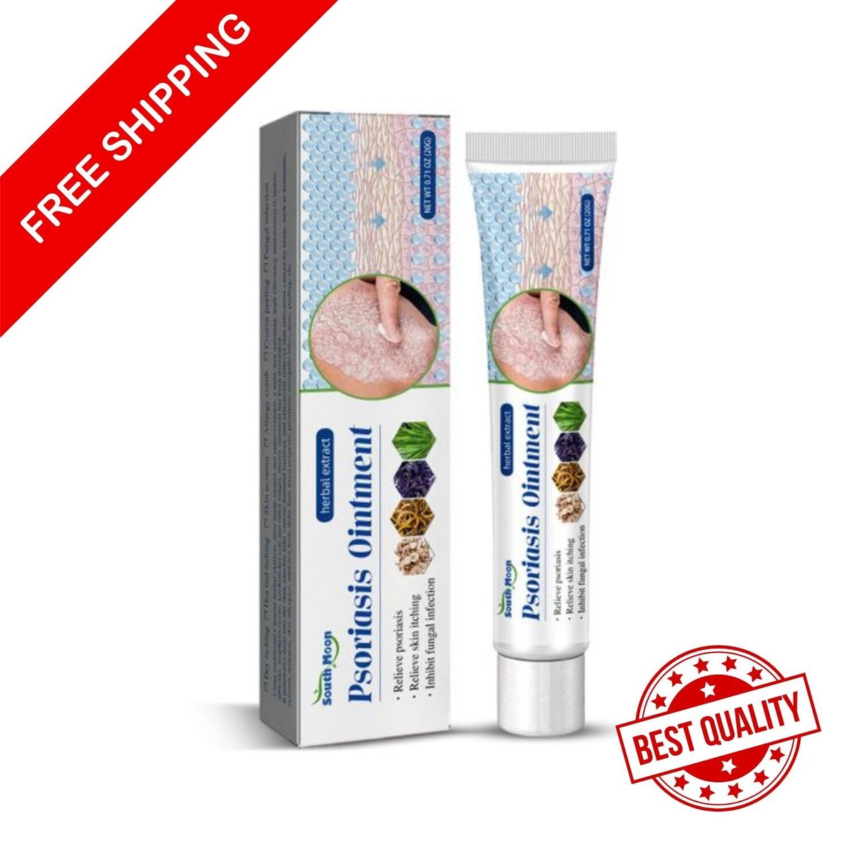 Psoriasis Dermatitis Eczema Cream Skin Treatment Natural Ointment