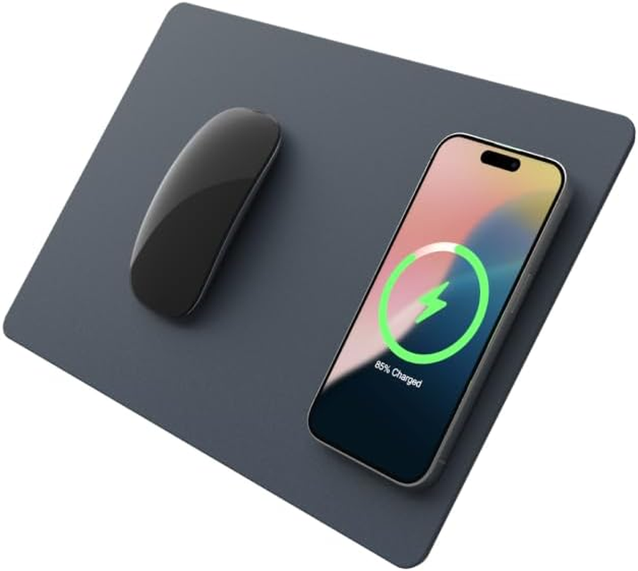 H3 Portable Qi Wireless Charging Mouse Pad Mat for Laptops and iPhones