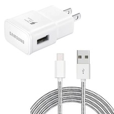 6ft USB Cable Fast Home Charger Quick Power Adapter Travel Wall AC for Tablets