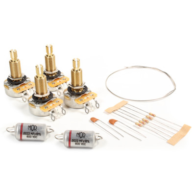 Guitar Wiring Upgrade Kit, Mod  Electronics, Les Paul, Long Pot