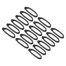 18pcs Anti-Lost Silicone Rubber Holder Multipurpose Lanyard Black