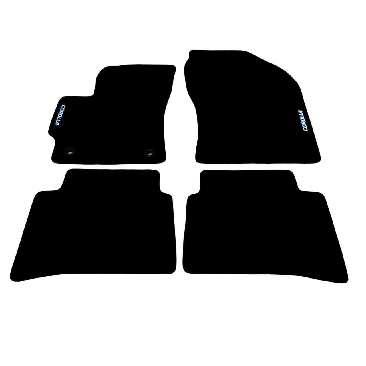 Car Floor Mats For Toyota Corolla Sedan Velour Waterproof Black Carpet