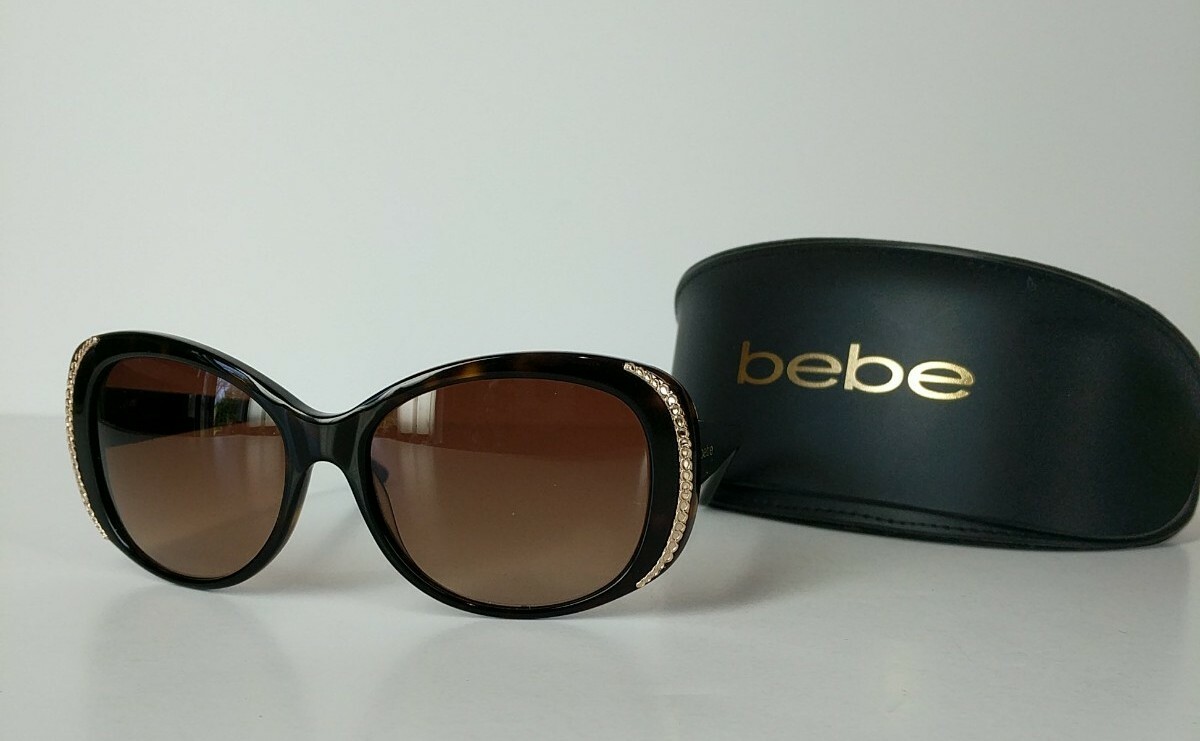 Bebe GoGirl Sunglasses BB7092 Tortoise Brown Studded~130  display picture 3