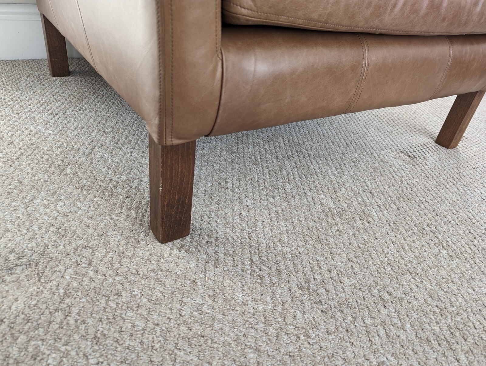 Real Leather snuggle chair/ Loveseat John Lewis eBay