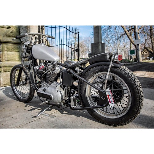 Lowbrow Customs Manta Ray 4.75" Steel Rear Fender Triumph bobber chopper - Bild 10 von 11