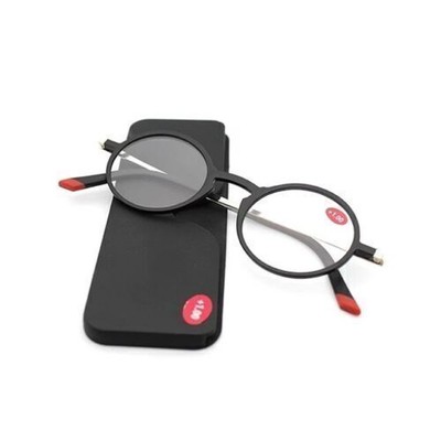 2Pc Ultra Optics Reading Glasses With Case Folding Thin Easy Carry For women men