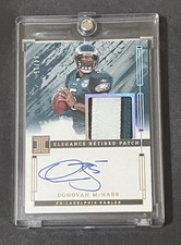 2024 Panini Impeccable Donovan McNabb Elegance Retired 3-Color Patch Auto 4/15