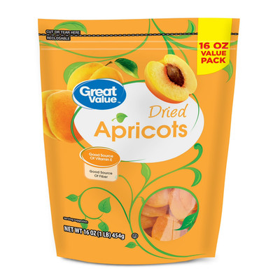 New Great Value Dried Apricots, 16 Oz Free Shipping..