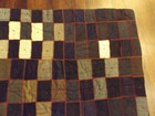 Antique Folk Art Textile Patchwork Quilt Crows Foot Embroidery Winter Weight — photo 8
