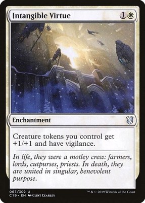 2019 Magic: The Gathering: C19 - Intangible Virtue (#67, U, Lightly Played)