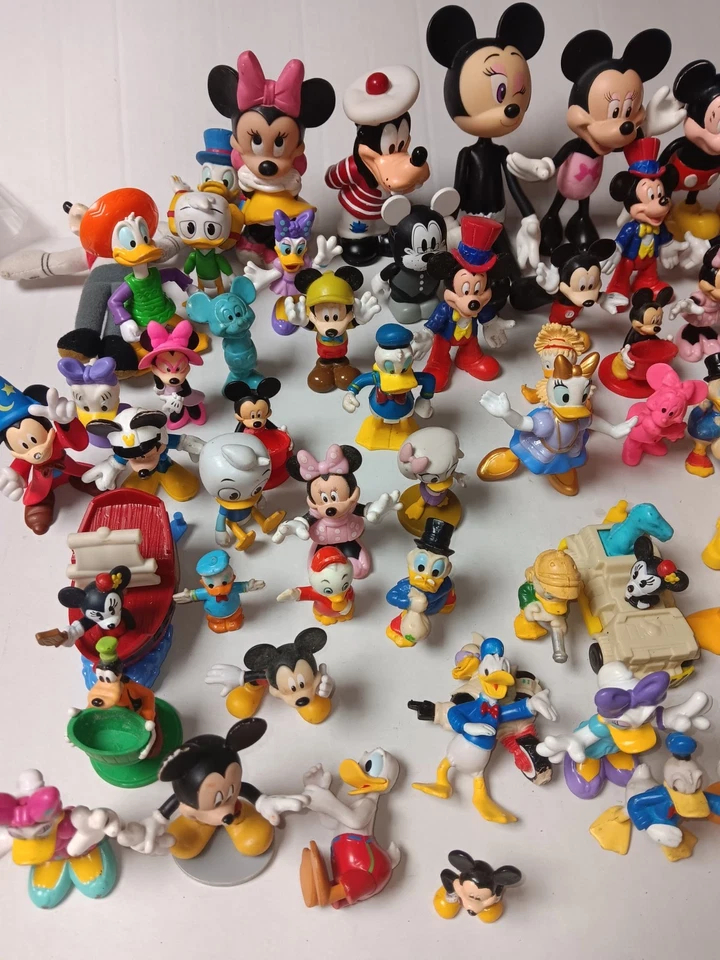 Disney Figures Mickey Minnie Donald And More Some Vintage Some Pvc Lot Of 75 - Image 3 of 4
