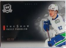 2021-22 UD The Cup The Show Vasili Podkolzin /99 Canucks Oilers
