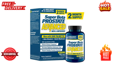 #ad Super Beta Prostate Advanced with Saw Palmetto 120 Capsules Free Shipping $20.99