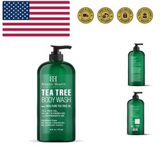 Tea Tree Body Wash -16 fl oz- All-Natural Antifungal Odor-Control Shower Ge...