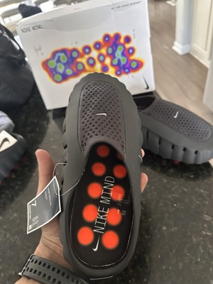 Nike Mind Black Orange Slip-On Cushioned Lightweight Men display picture 3