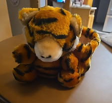 Vintage Orange Cub Tiger with Bag Soft Cute Huggable Plush Stuffed Animal Toy