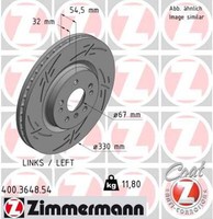 1X Zimmermann Bremsscheibe Black Z 400.3648.54 FüR Klasse Mercedes W251 V251 280