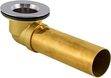 EZ-FLO Bath Waste and Overflow Shoe, 1-1/2 Inch Overflow Shoe, Brass Shoe, 35224