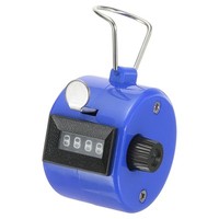 Clicker Counter Handheld Tally Counter Mechanisch 4-Stellige Counter Blau