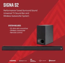 NEW Polk Audio Signa S2 Sound Bar with Wireless Subwoofer Bluetooth HDMI NEW!