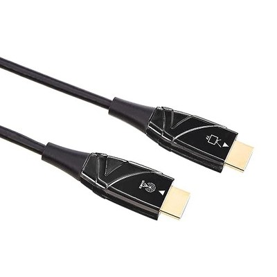 AMAZON BASICS HDMI FIBER OPTIC CABLE 18GBPS HIGH-SPEED 4K@60HZ 100 FEET BLACK