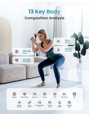RENPHO Elis 1 Smart Body Scale - Monitor 13 .Body Metrics - Bluetooth App.New