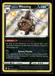 Galarian Weezing SV077/SV122 Shining Fates Shiny Vault Holo Rare