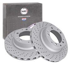 2x ABS BREMSSCHEIBEN 307mm GELOCHT HINTEN LINKS+RECHTS passend für PORSCHE 911