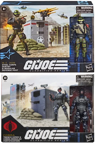 NEW G.I. Joe & Cobra Modular Fortification- Set of 2- with Trench Viper